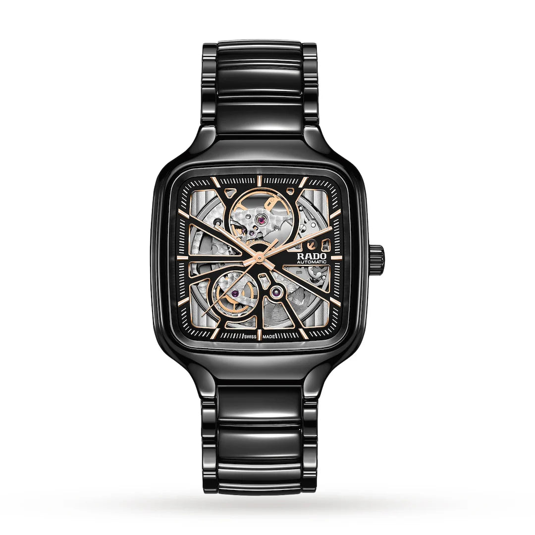 Rado Ceramica Automatic Open Back black – Living Luxary