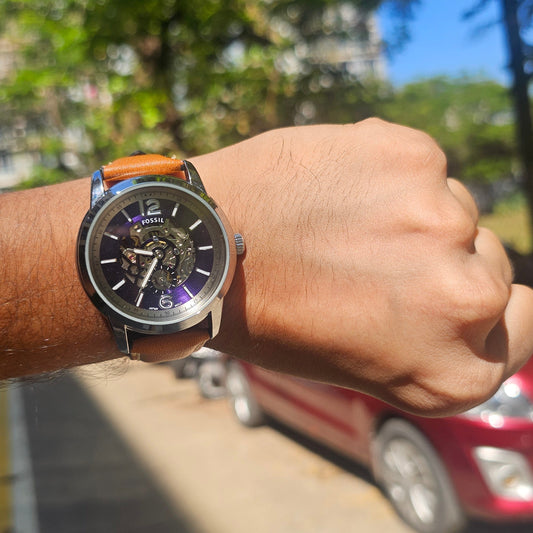 Fossil me3263 Heritage Automatic Blue Dial