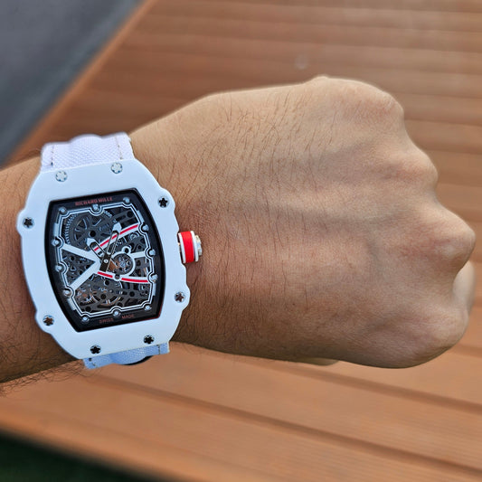 Richard Mille RM 67-02 White Dial White Strap