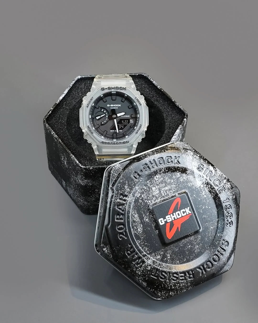 G-SHOCK GA-2100SKE-7ADR Transparent Black dial watch