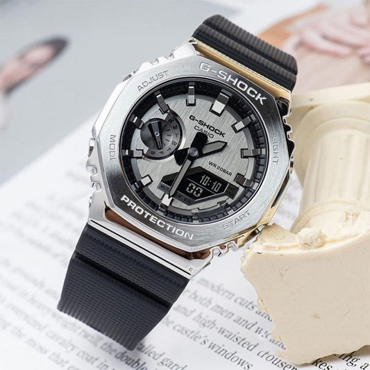 G-Shock GM 2100 Stainless Steel – Black Strap Watch