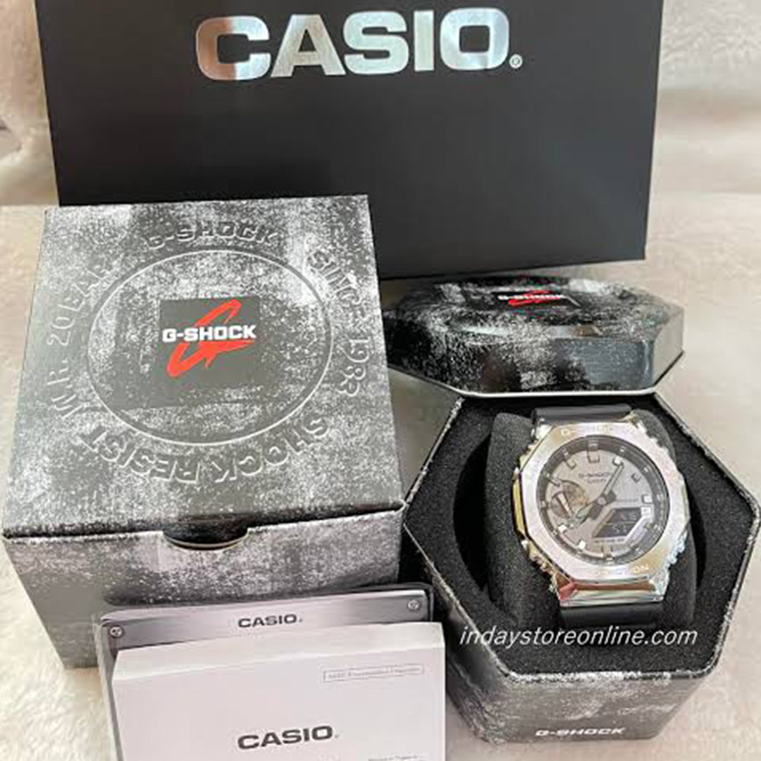 G-Shock GM 2100 Stainless Steel – Black Strap Watch