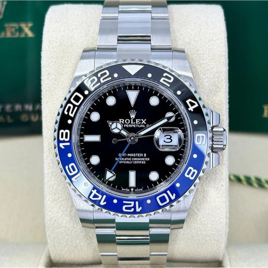 Rolex GMT Master Silver Black Metal Watch B