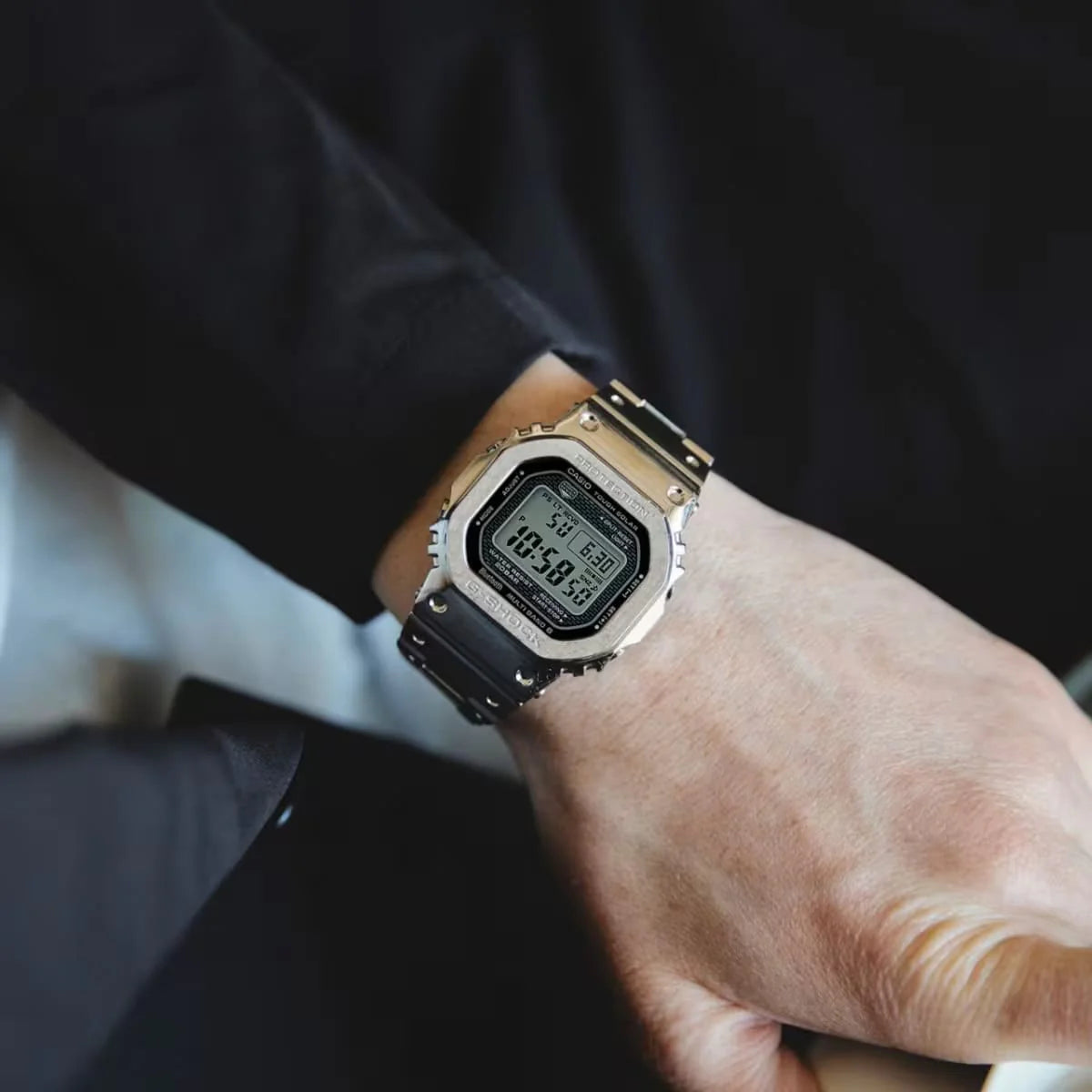 G-SHOCK Stainless Steel Silver Allu Arjun watch