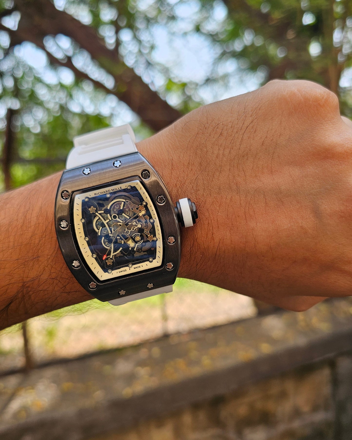 Richard Mille RM 055 Bubba Watson White Strap