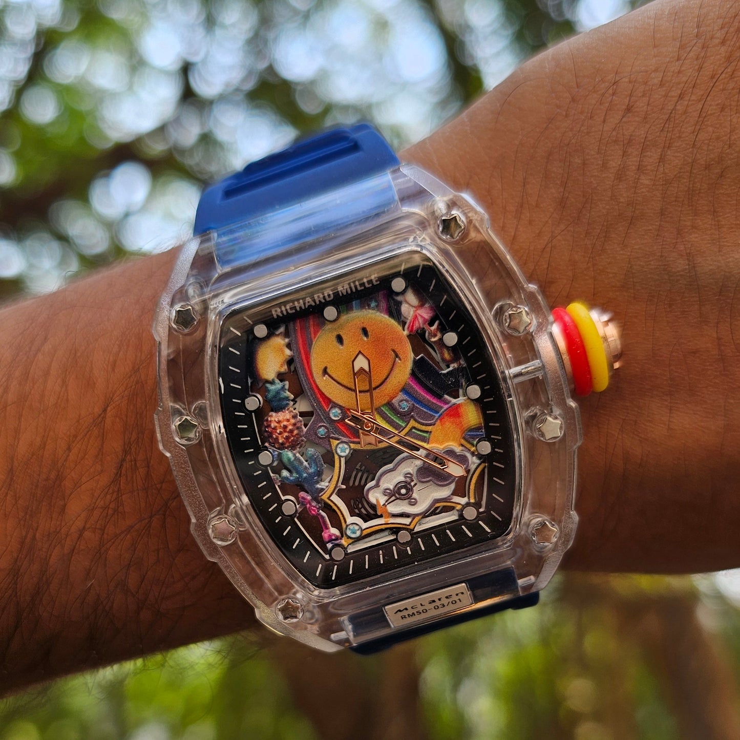 Richard Mille RM 88 Tourbillion Smiley (Limited Edition) Navy Blue Strap