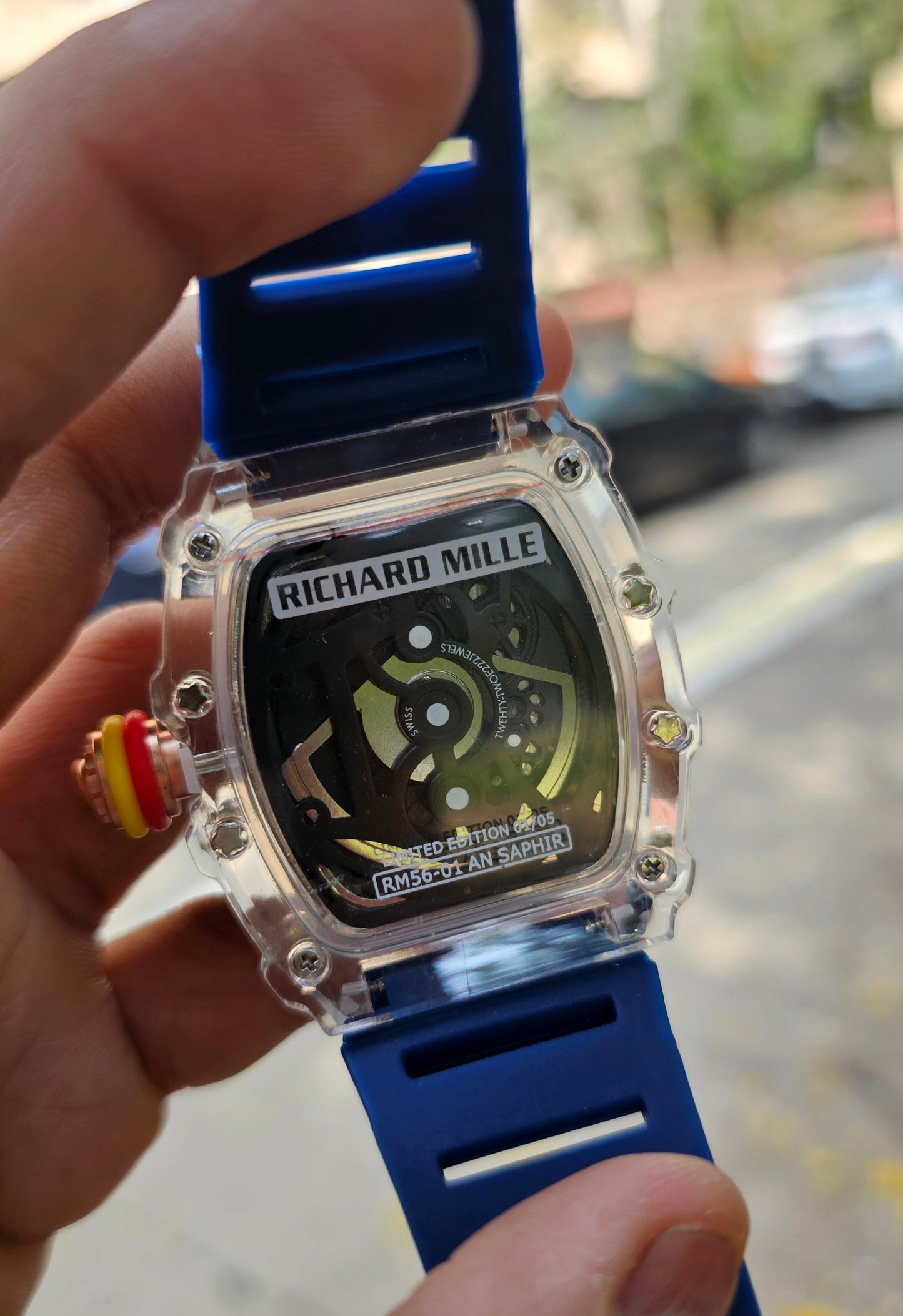 Richard Mille RM 88 Tourbillion Smiley (Limited Edition) Navy Blue Strap