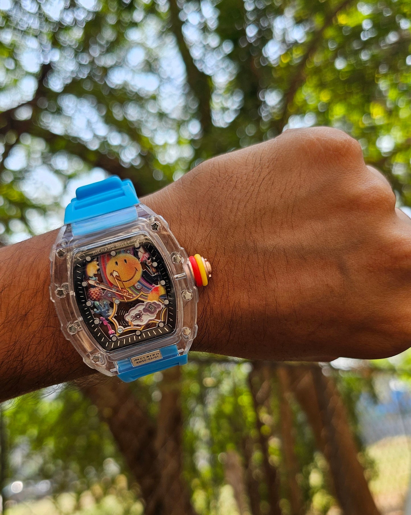 Richard Mille RM 88 Tourbillion Smiley (Limited Edition) Sky Blue Strap
