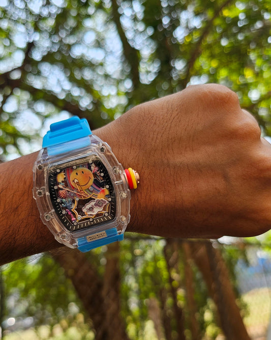 Richard Mille RM 88 Tourbillion Smiley (Limited Edition) Sky Blue Strap