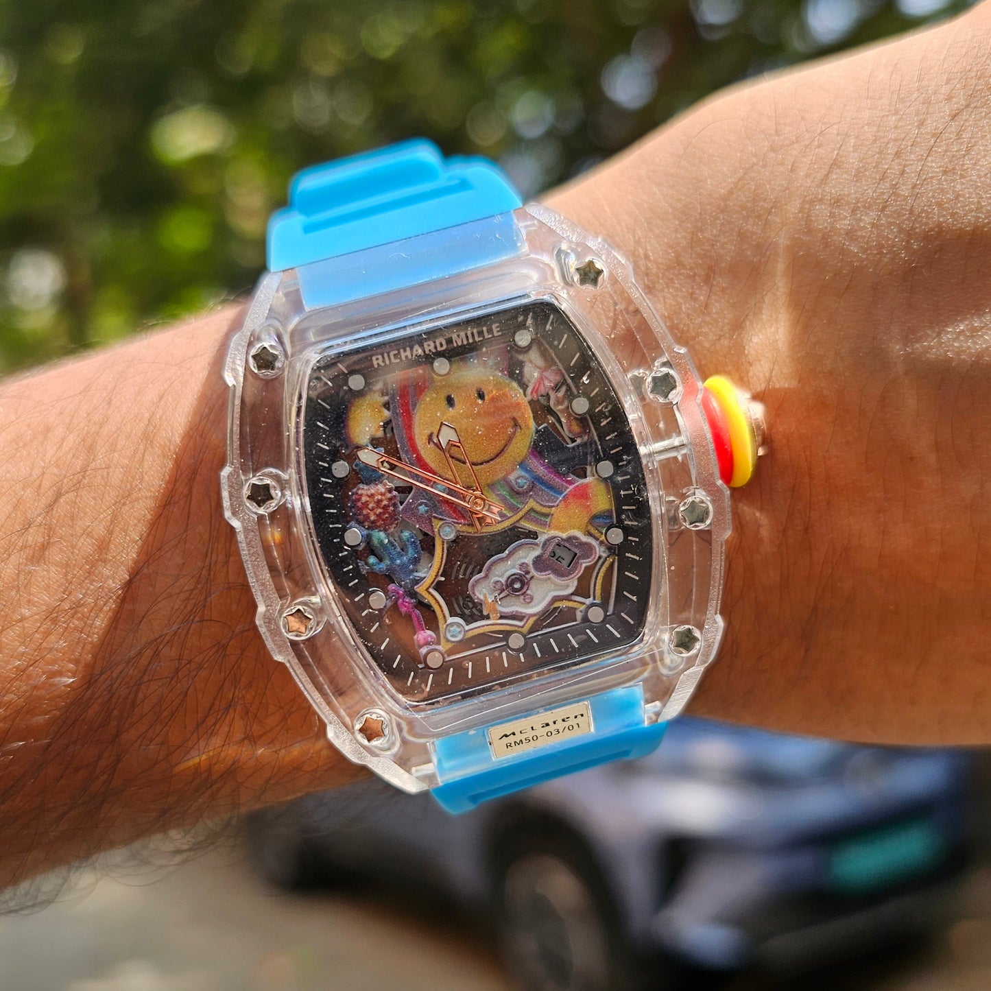 Richard Mille RM 88 Tourbillion Smiley (Limited Edition) Sky Blue Strap