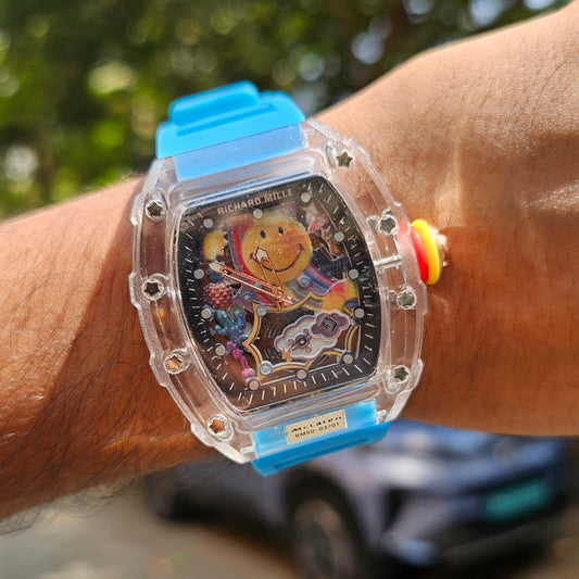 Richard Mille RM 88 Tourbillion Smiley (Limited Edition) Sky Blue Strap