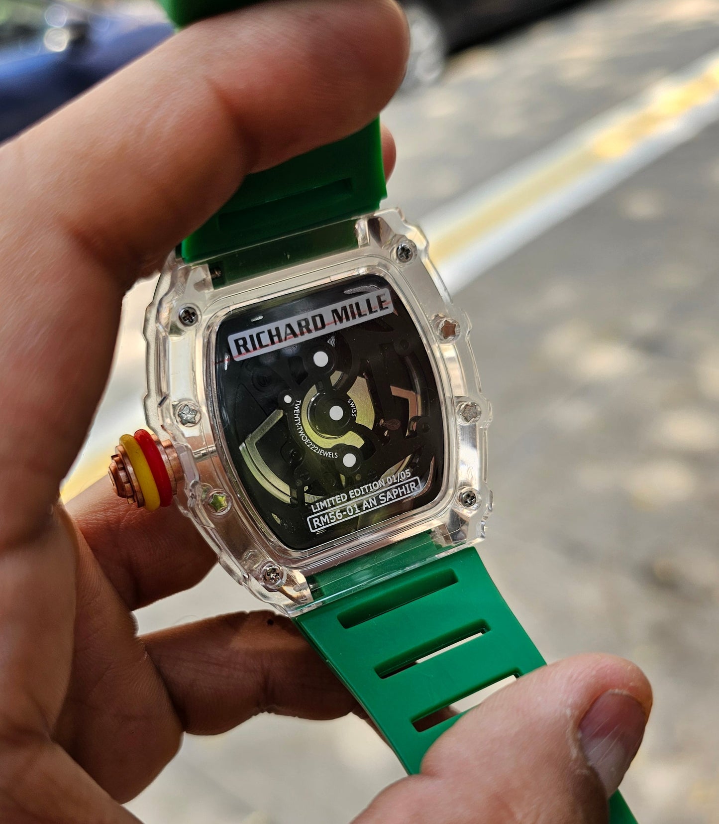 Richard Mille RM 88 Tourbillion Smiley (Limited Edition) Green Strap
