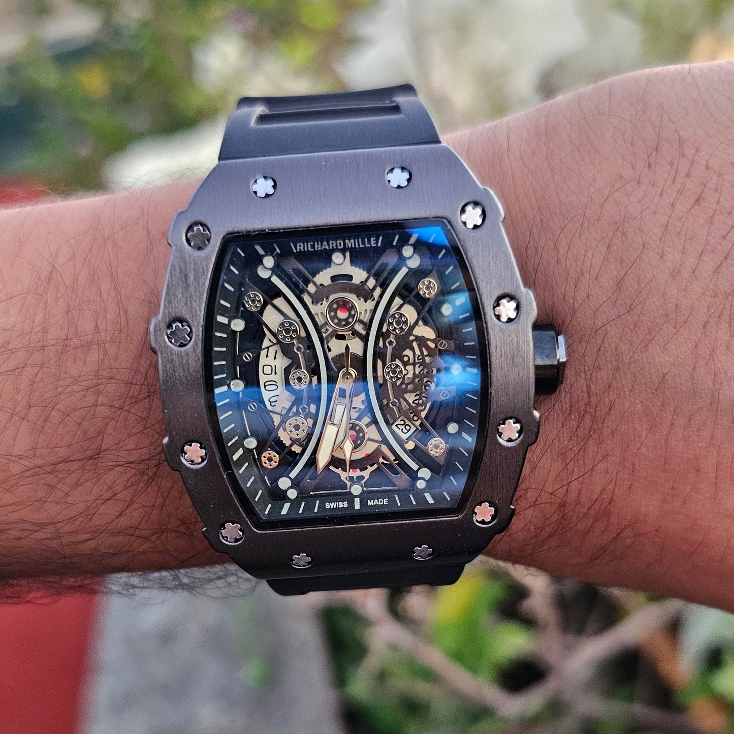 Richard Mille RM 035 Skeleton Black Strap