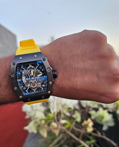 Richard Mille RM 035 Skeleton Yellow Strap