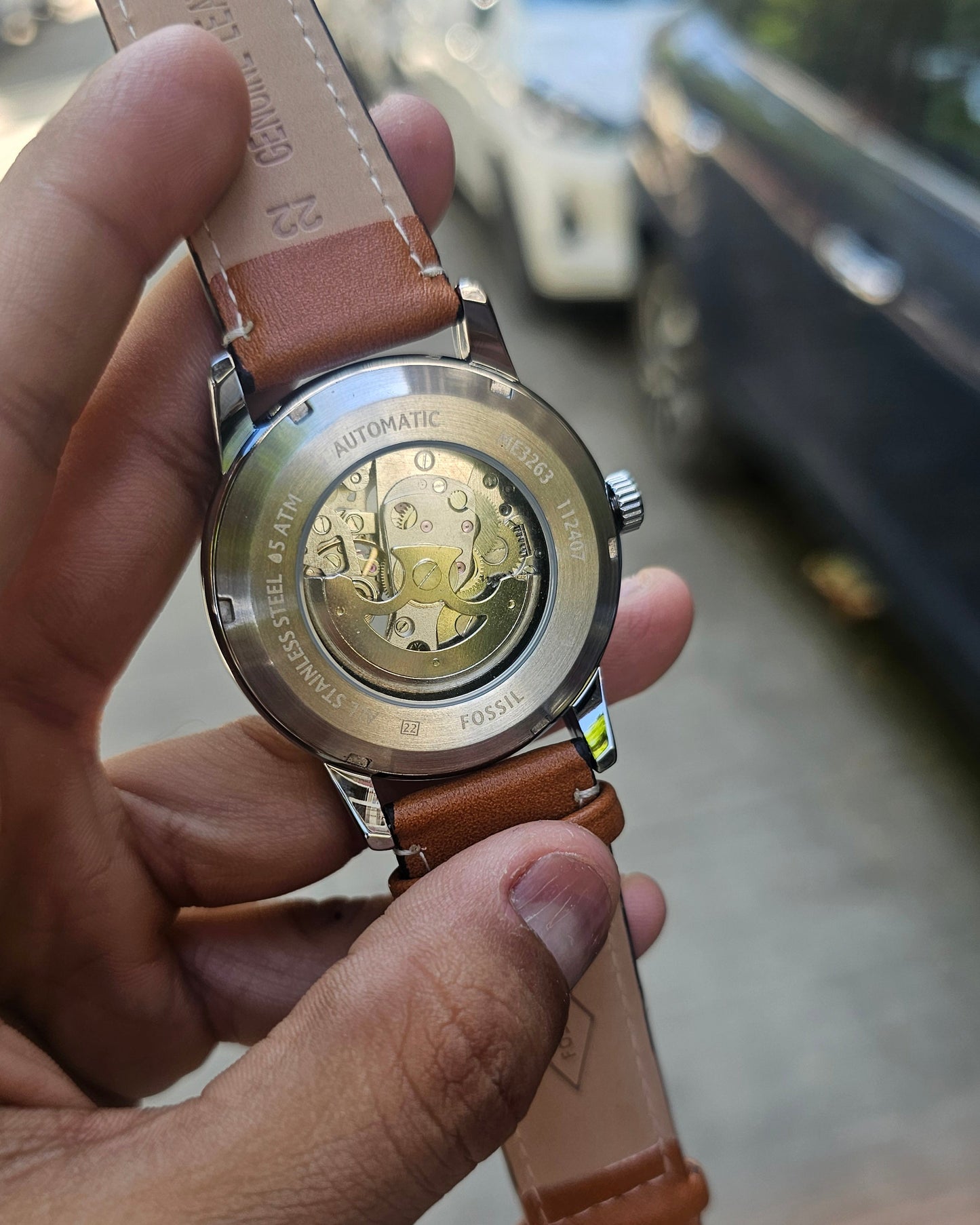 Fossil me3263 Heritage Automatic Blue Dial