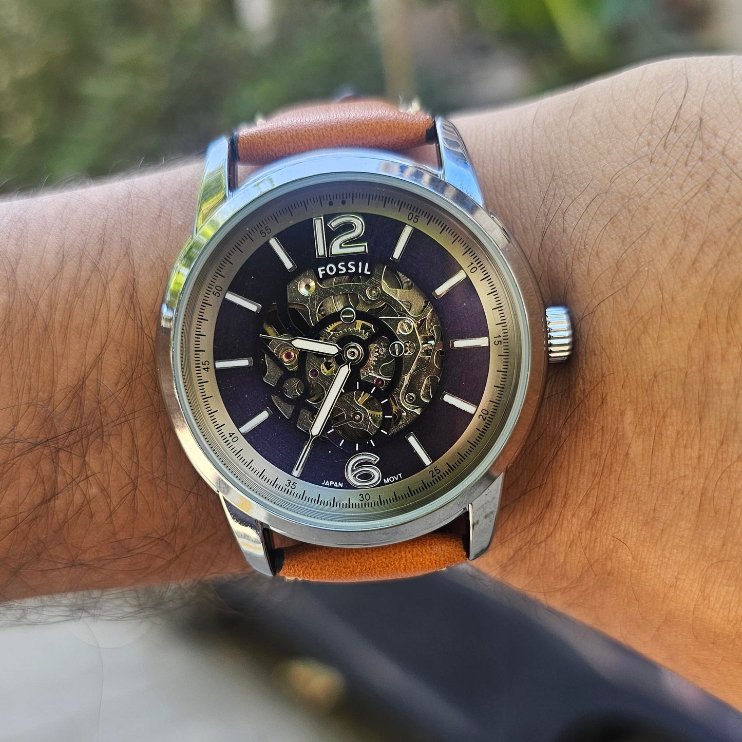 Fossil me3263 Heritage Automatic Blue Dial