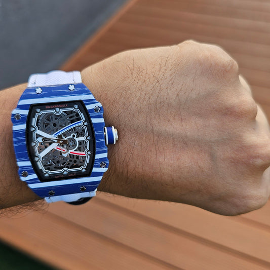 Richard Mille RM 67-02 Blue Dial White Strap