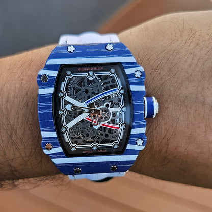 Richard Mille RM 67-02 Blue Dial White Strap