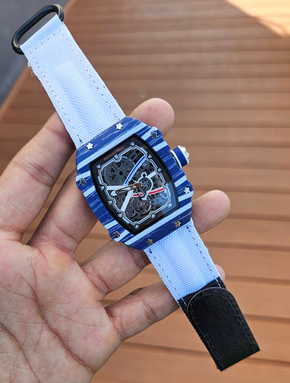 Richard Mille RM 67-02 Blue Dial White Strap