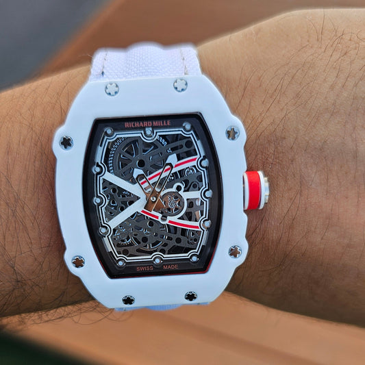Richard Mille RM 67-02 White Dial White Strap