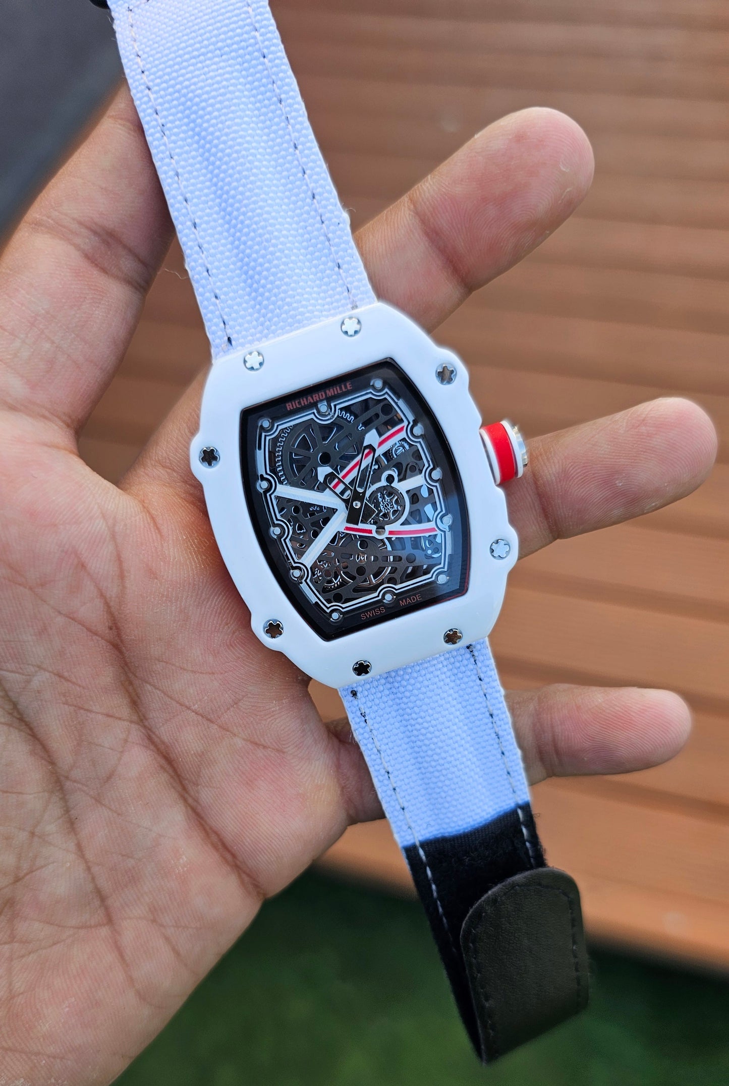 Richard Mille RM 67-02 White Dial White Strap