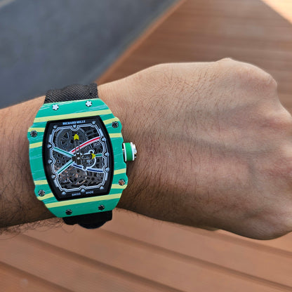 Richard Mille RM 67-02 Yellow Green Dial Black Strap