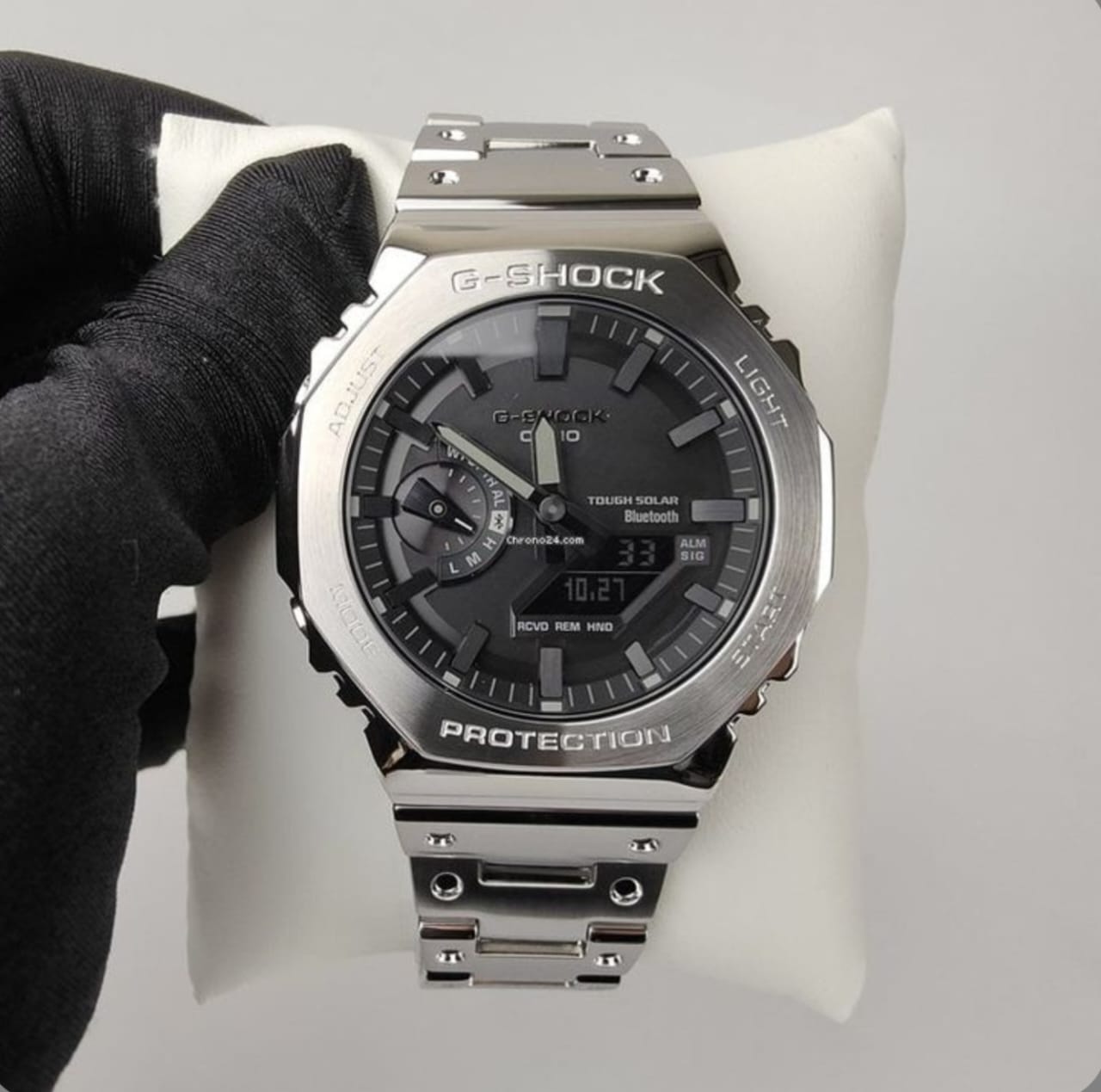G-Shock GM 2100 Stainless Steel – Black Strap Watch
