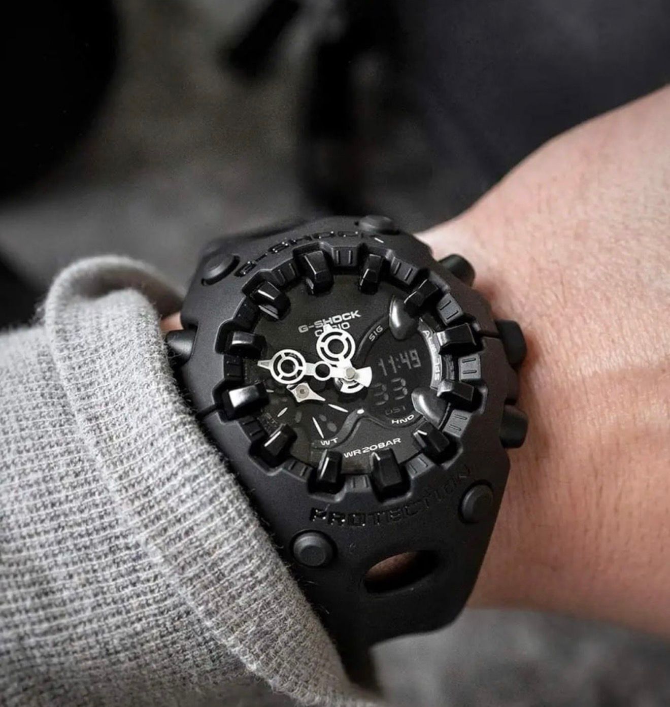 G-SHOCK GA-V01A-8A Black Rubber