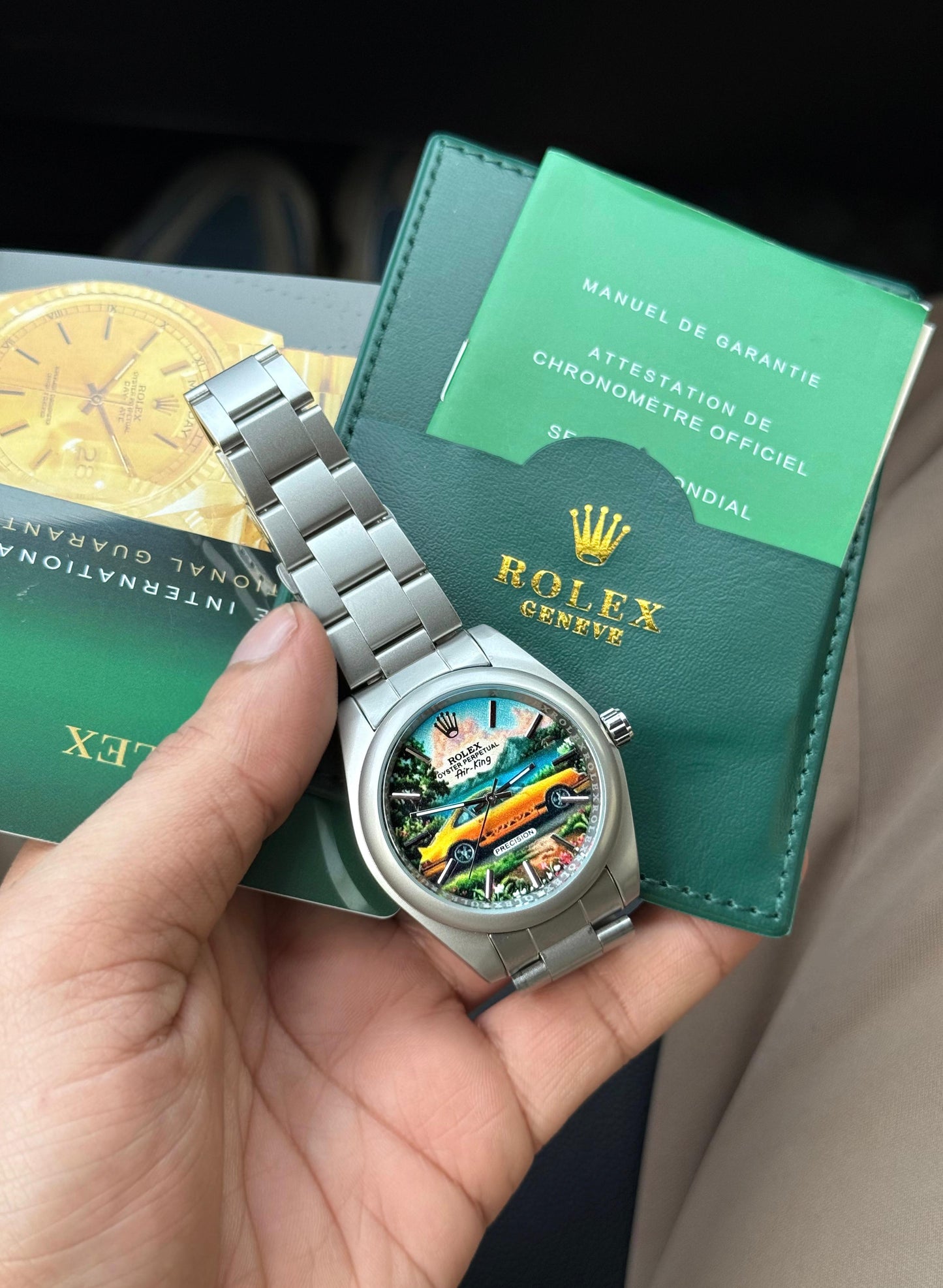 Rolex Custom Hand Painted 911 Porsche