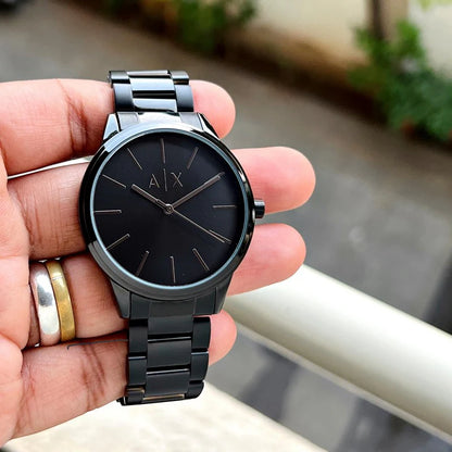 Aix Watch AIX Armani Black Metal Watch – Living Luxary