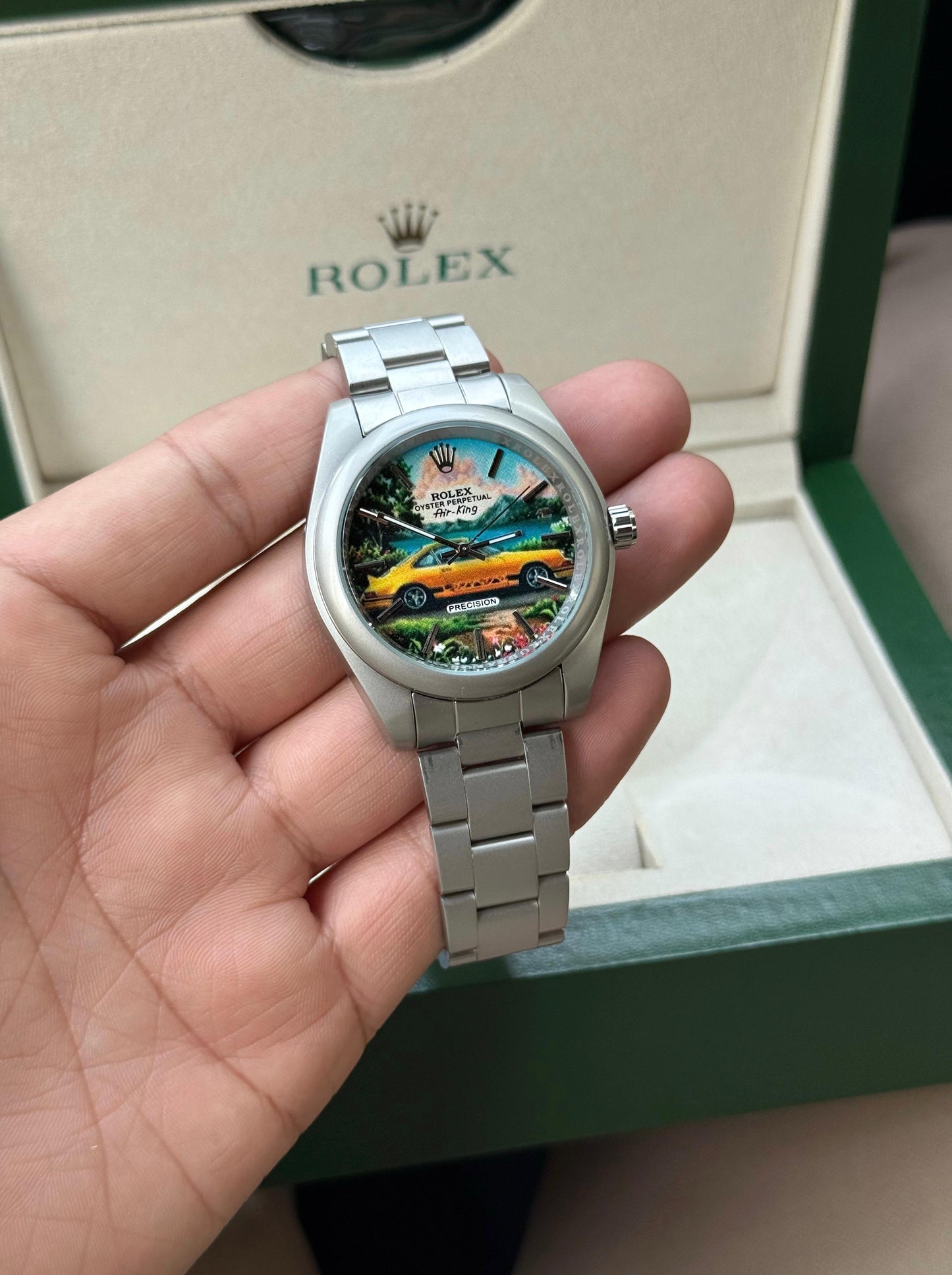 Rolex Custom Hand Painted 911 Porsche