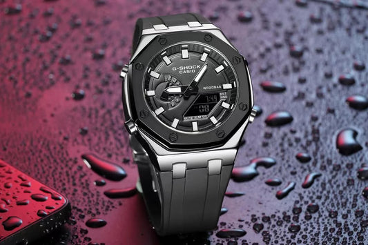 G-SHOCK Black Silver Metal silicon Watch