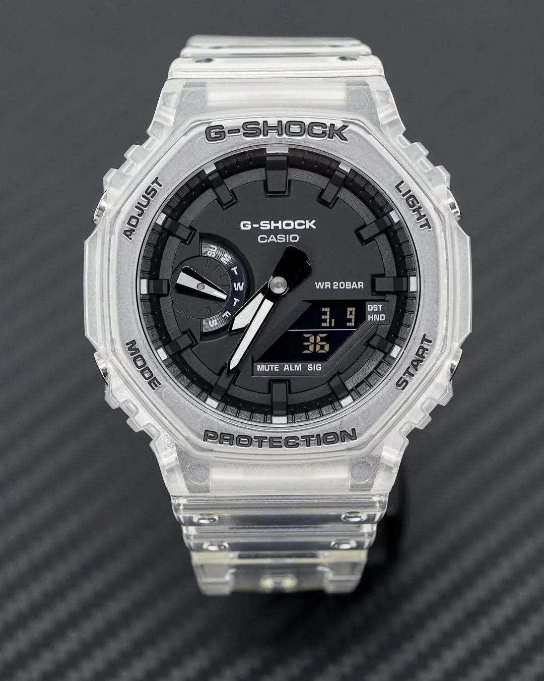 G-SHOCK GA-2100SKE-7ADR Transparent Black dial watch