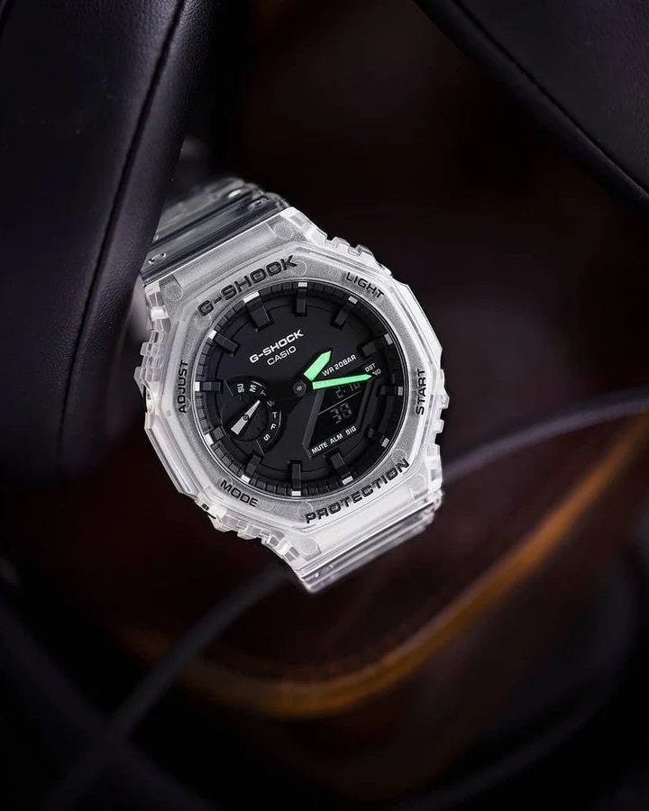 G-SHOCK GA-2100SKE-7ADR Transparent Black dial watch