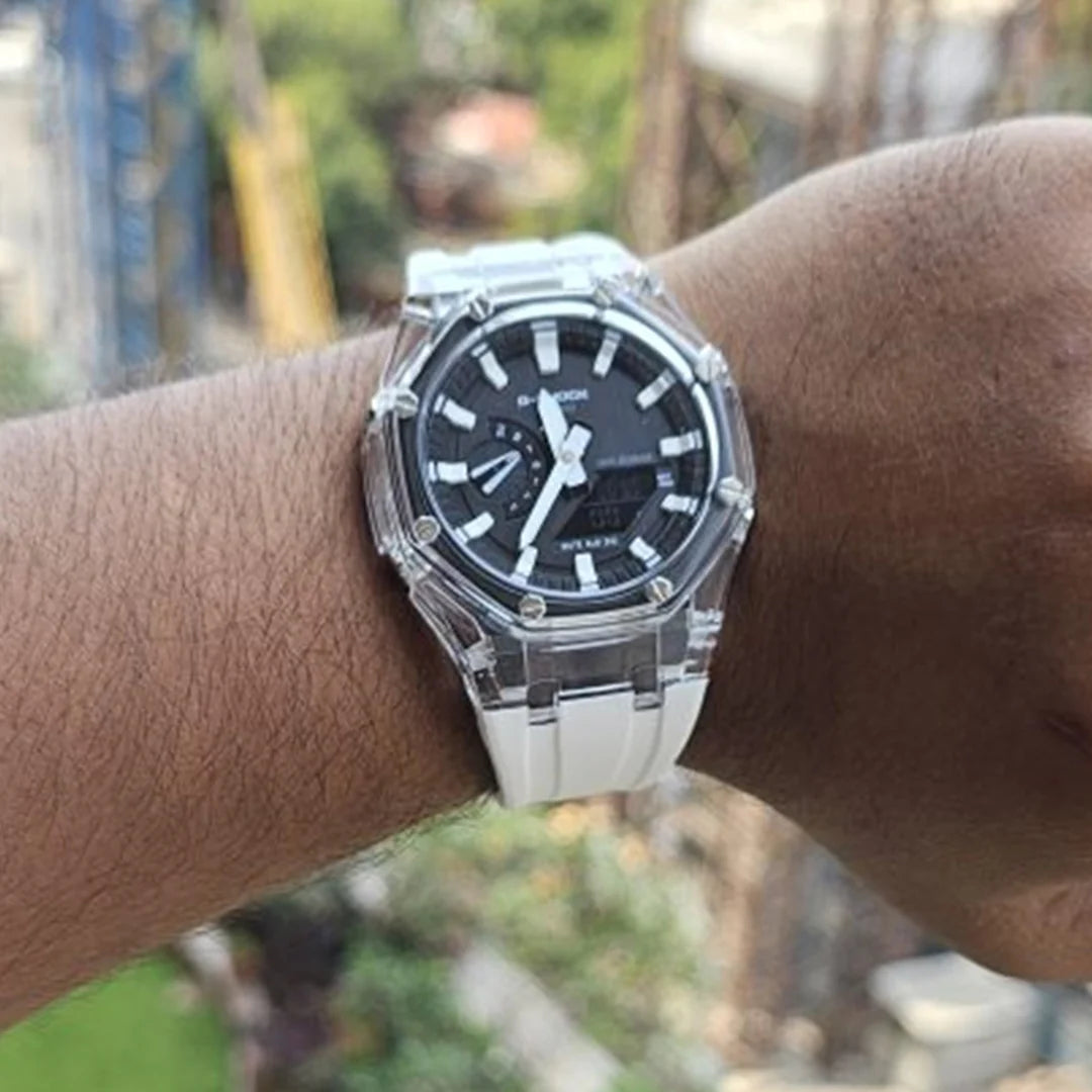 G-SHOCK White Silicon Premium Watch