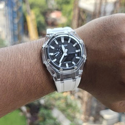G-SHOCK White Silicon Premium Watch
