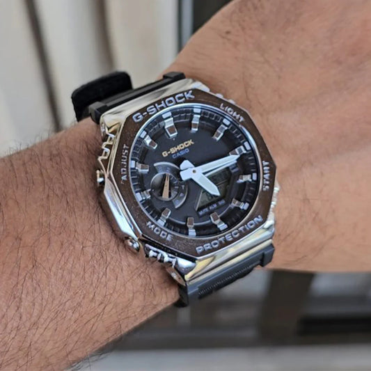 G-SHOCK Stainless Steel Black Cloth Band Watch