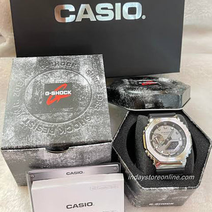 G-Shock GM 2100 Stainless Steel – Black Strap Watch