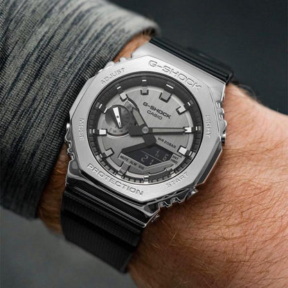 G-Shock GM 2100 Stainless Steel – Black Strap Watch