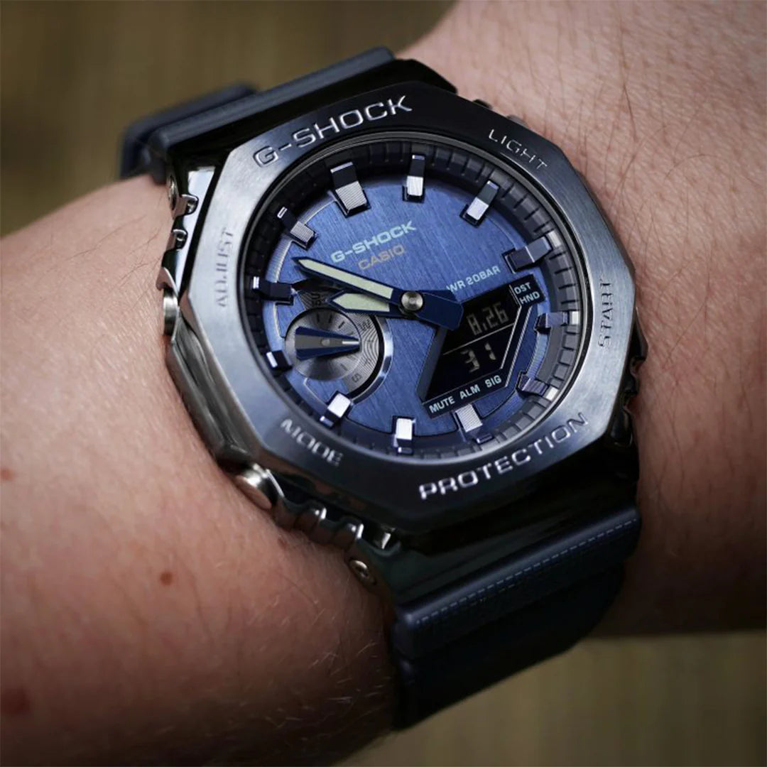 G-SHOCK Gm 2100 Stainless Steel Blue Watch