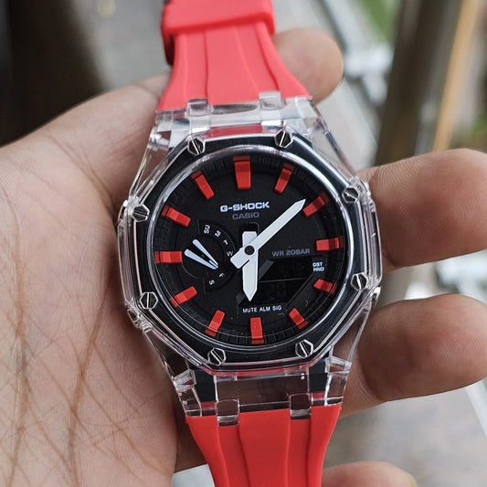 G-SHOCK Red Silicon Premium Watch