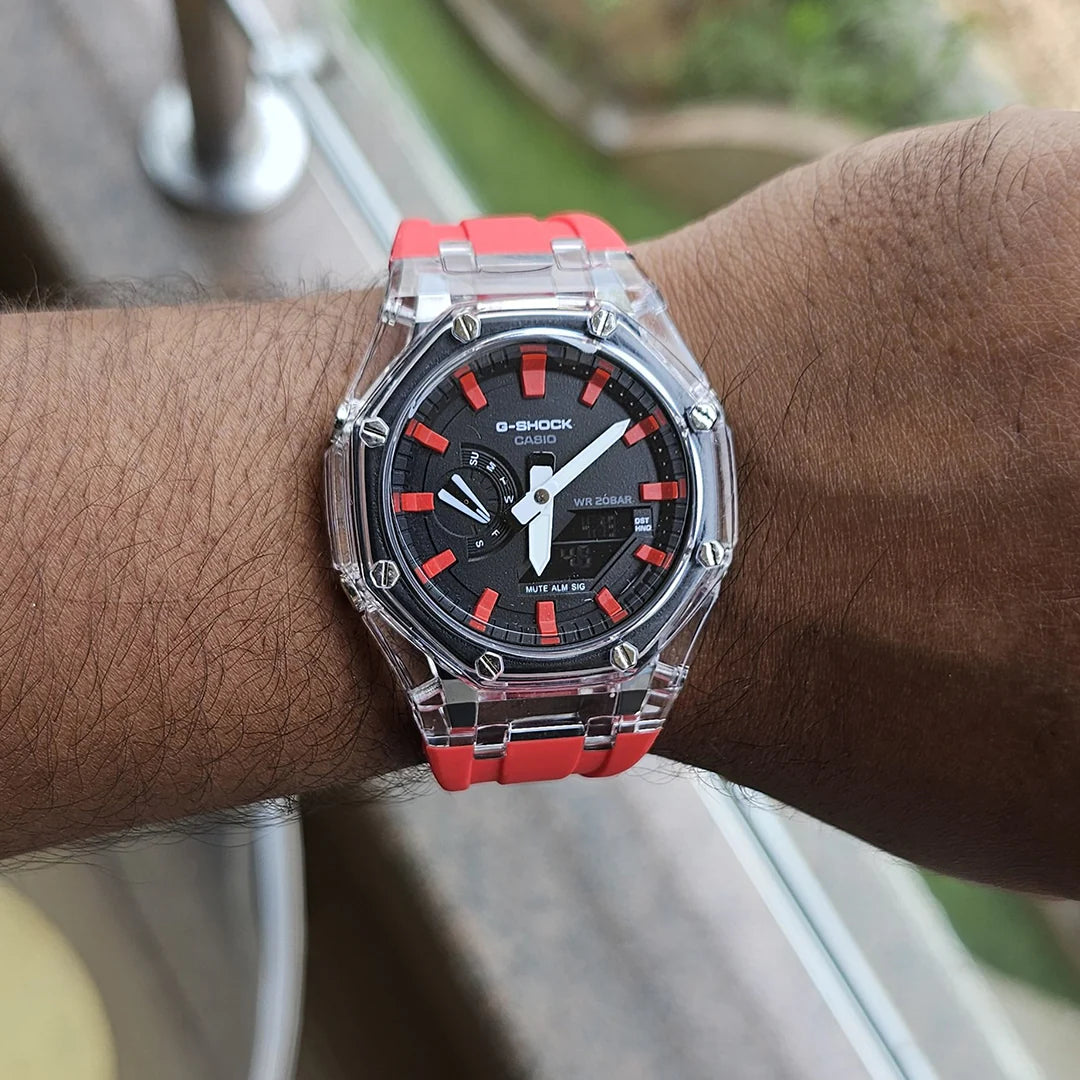 G-SHOCK Red Silicon Premium Watch