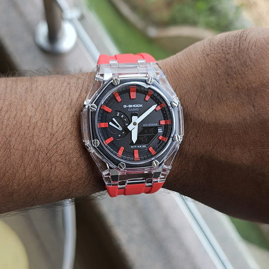 G-SHOCK Red Silicon Premium Watch