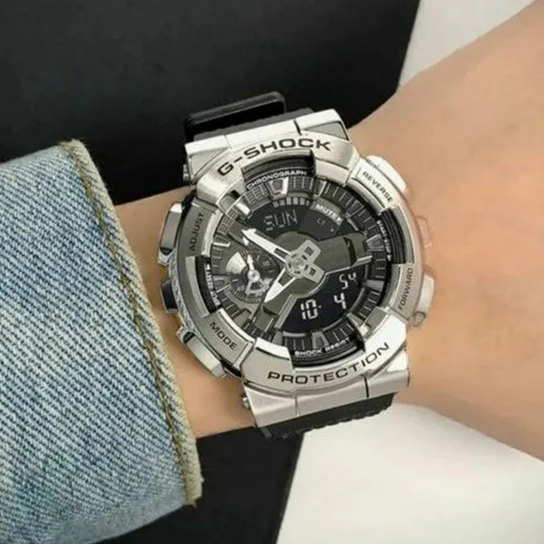 G-SHOCK Stainless Steel Silver Round Watch