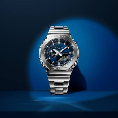 G-Shock GM 2110 D SILVER BLUE DIAL WATCH