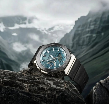 G-SHOCK GMB 2100 SILVER TIFFANY BLUE DIAL WATCH