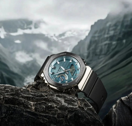 G-SHOCK GMB 2100 SILVER TIFFANY BLUE DIAL WATCH