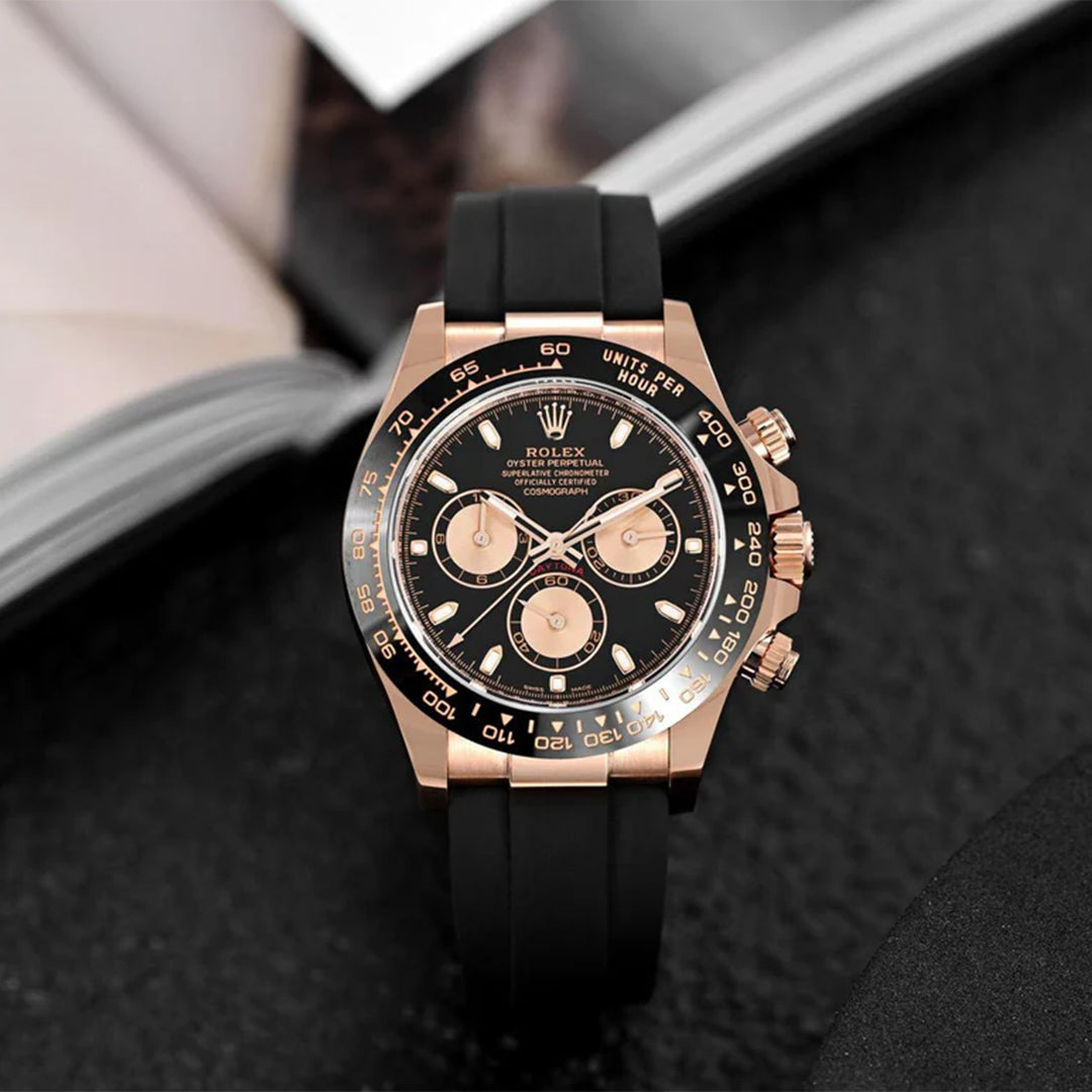 Rolex Cosmograph Daytona Rosegold With Fiber Belt