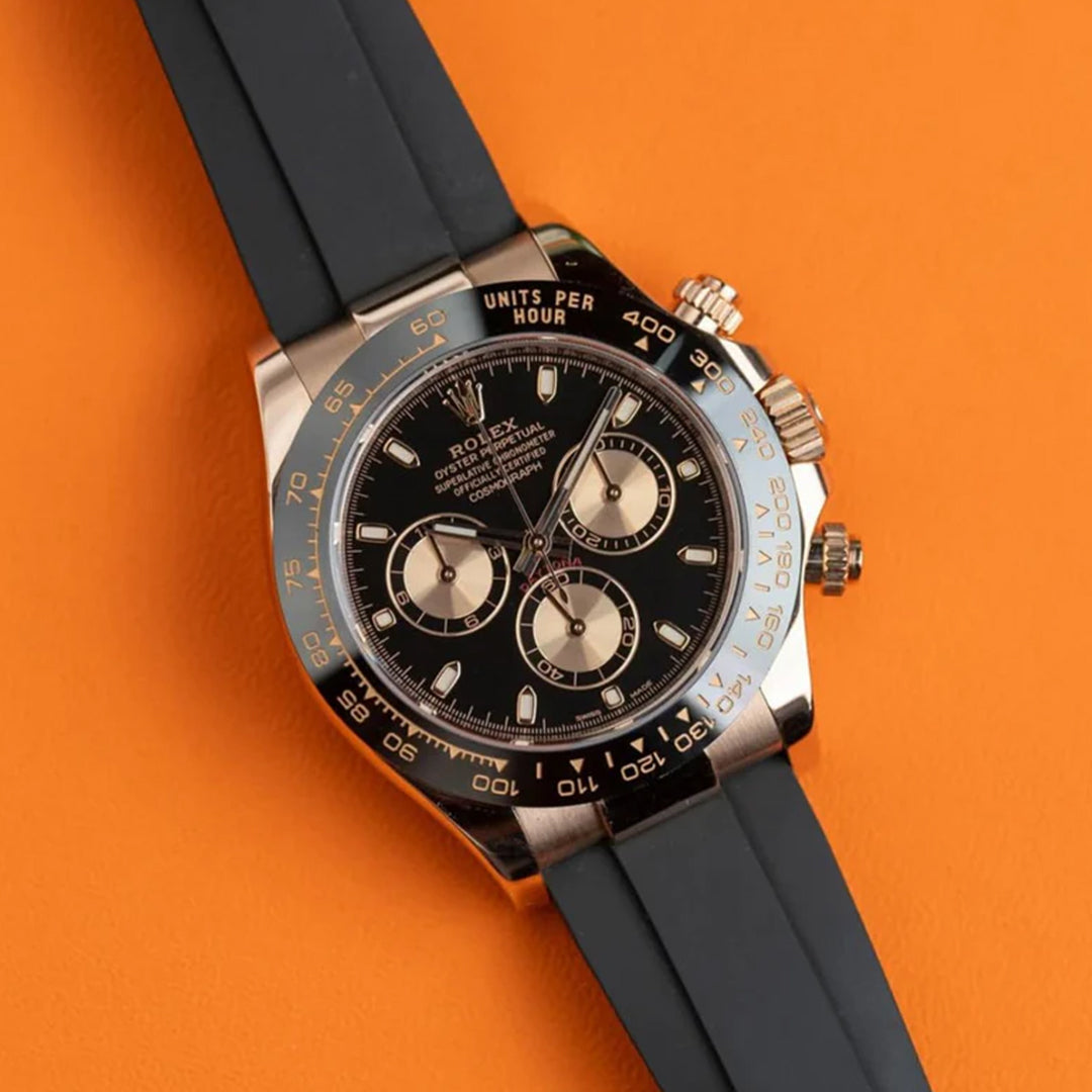 Rolex Cosmograph Daytona Rosegold With Fiber Belt