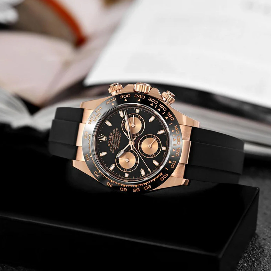 Rolex Cosmograph Daytona Rosegold With Fiber Belt